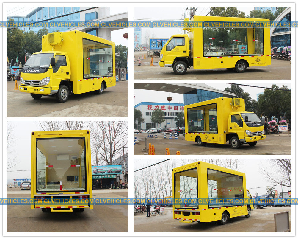 Advertising display truck