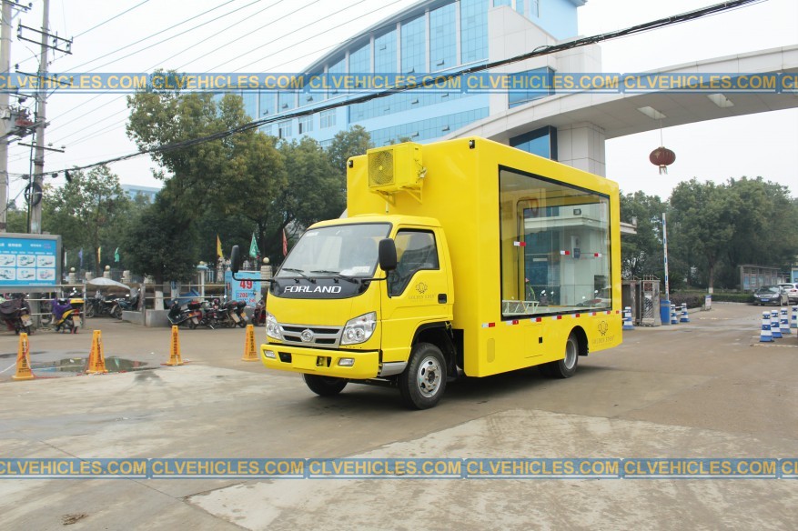 Advertising display truck