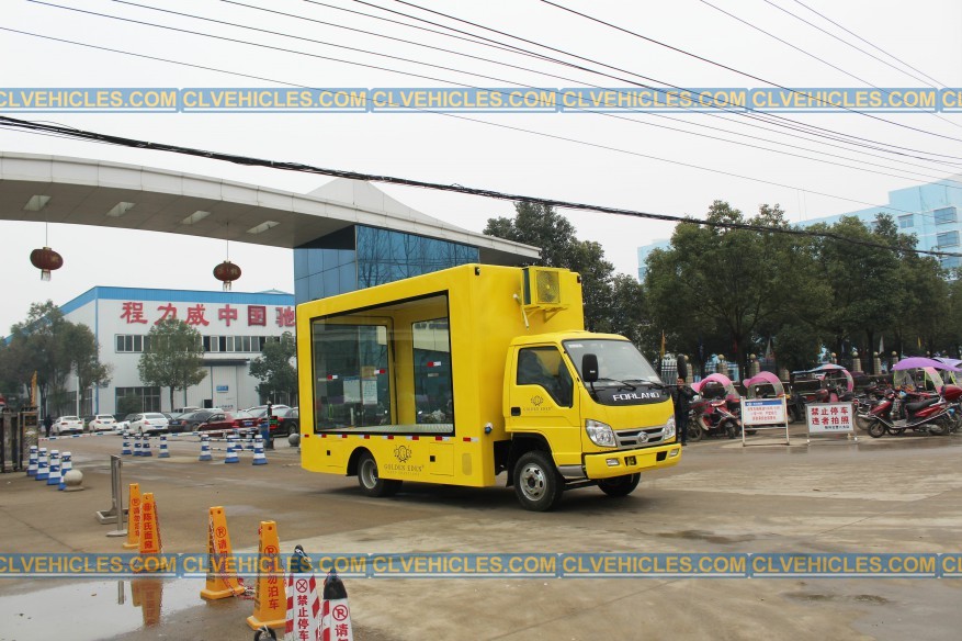 Advertising display truck