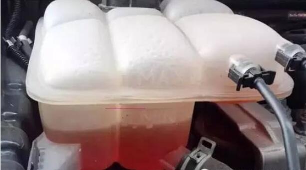 cooling liquid in truck