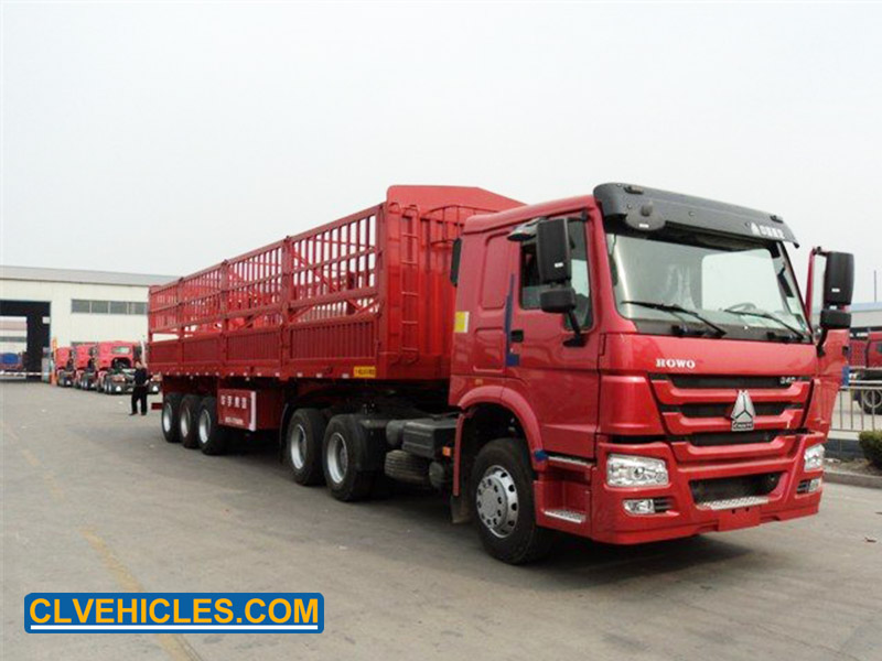 Semi trailer with tractor head