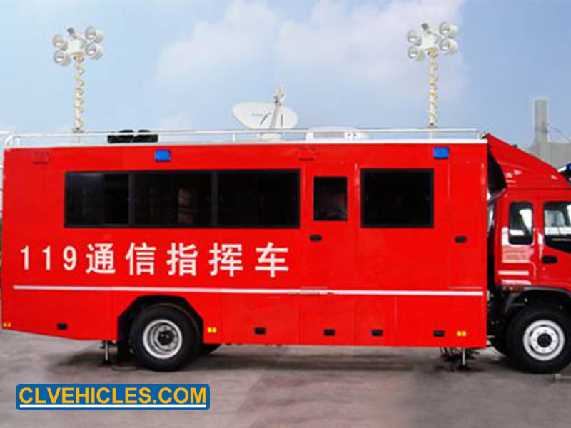 communication command fire truck