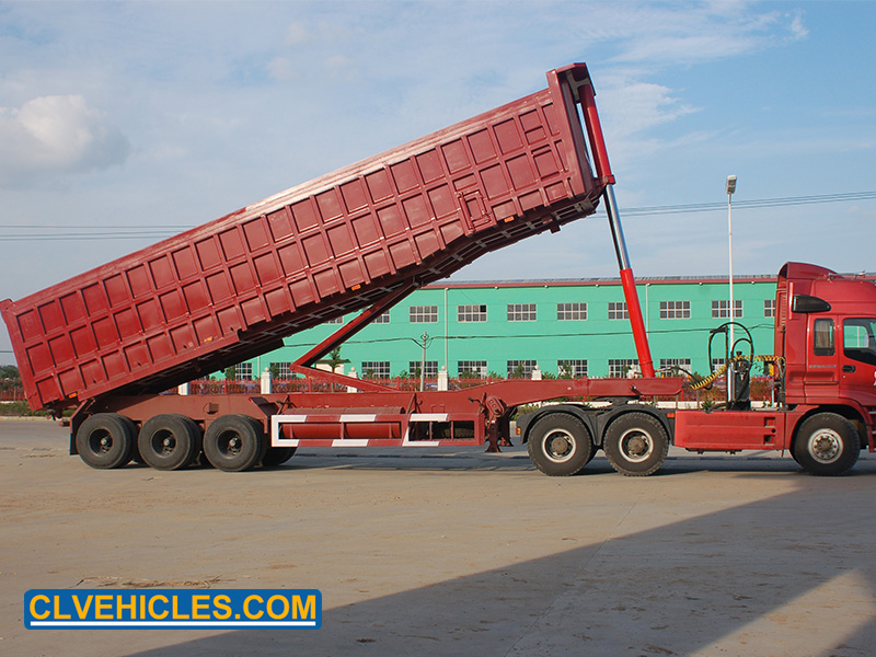 Dump semi-trailer