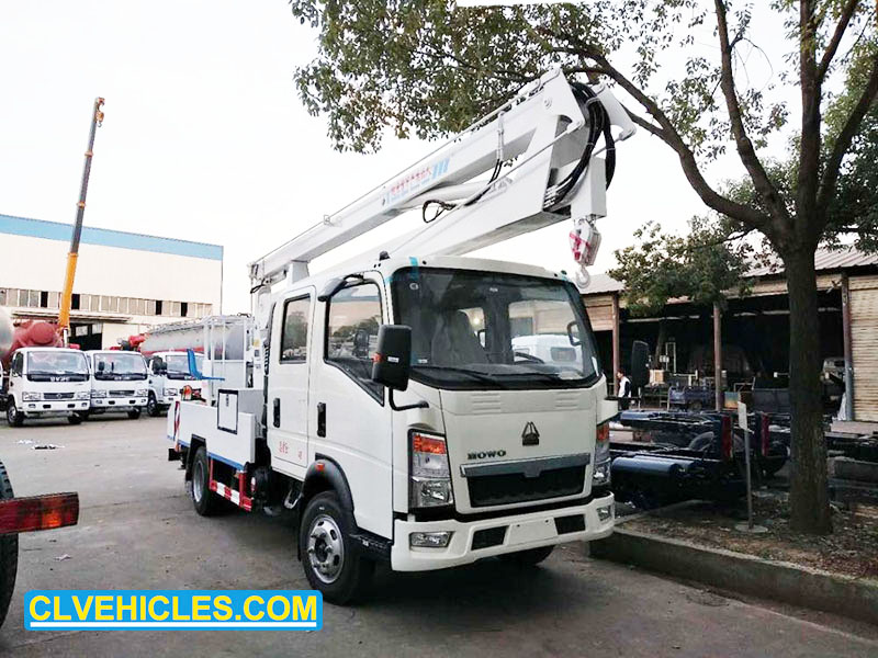 Folding Boom Aerial Platform Truck