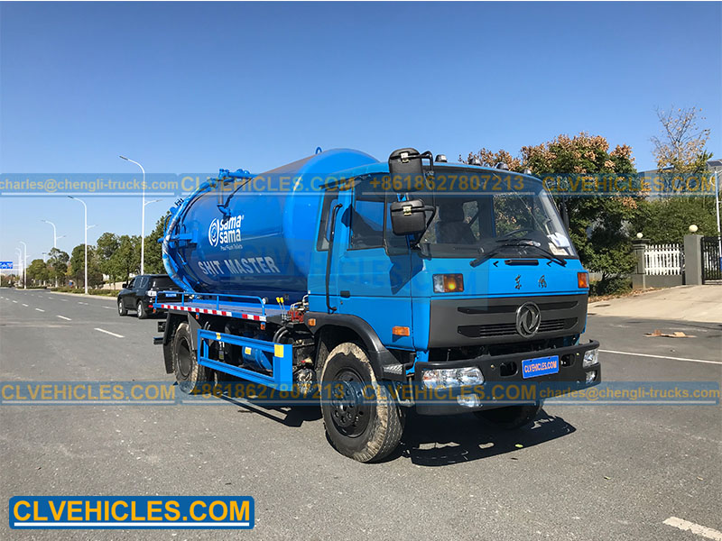 Sewage tank truck