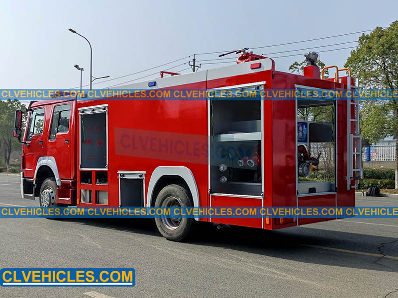 foam tank fire truck