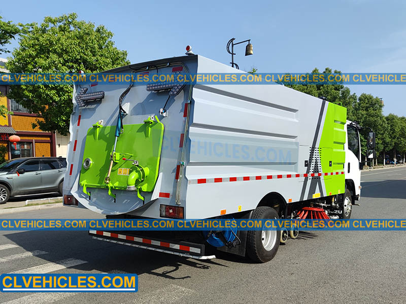 high pressure road sweeper truck