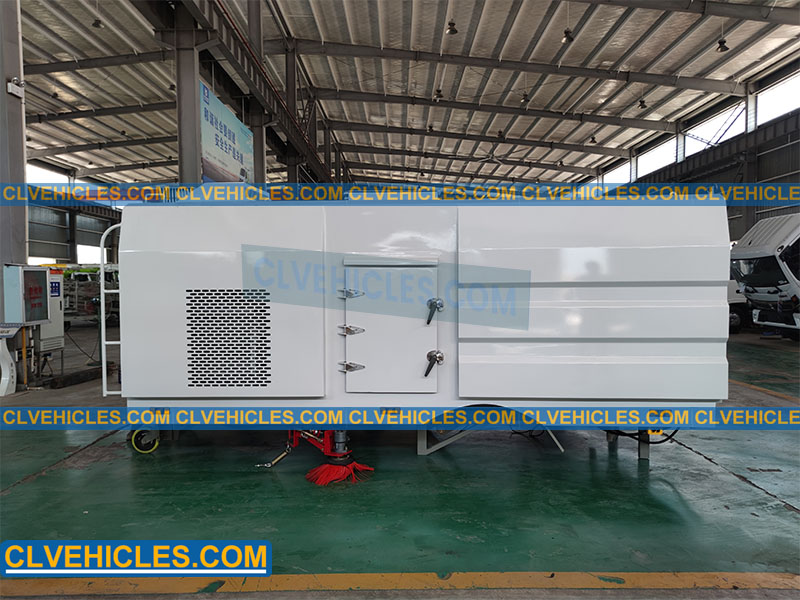 sweeper truck superstructure
