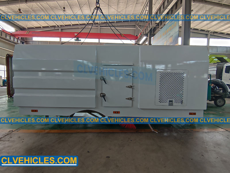road sweeper truck superstructure