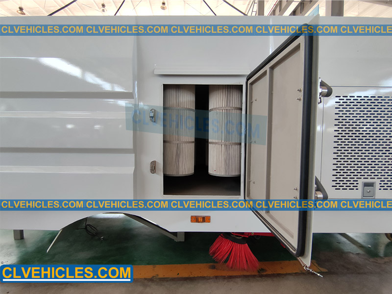 road sweeper truck superstructure