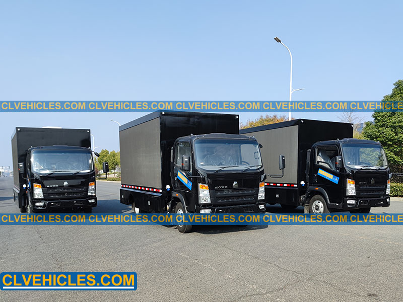 Borderless screen LED truck