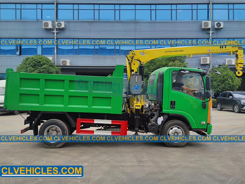 ISUZU tipper truck with crane