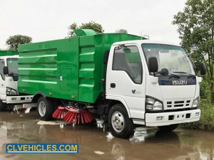 vacuum powered sweeper truck