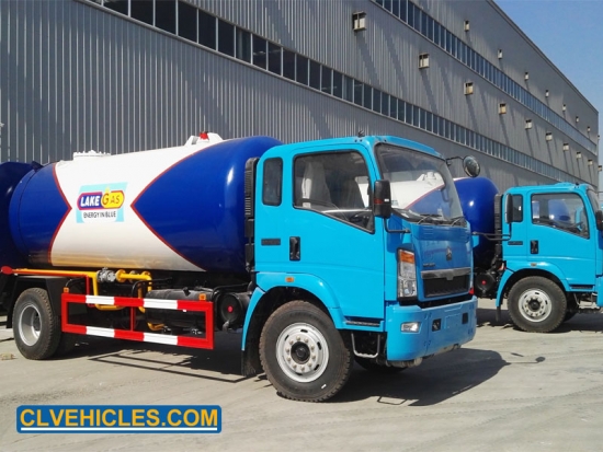 Howo 12000l Lpg Rigid Delivery Tank Truck 6tons Lpg Bobtail Truck