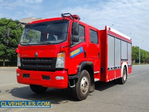 Foam Tank Fire Fighting Truck