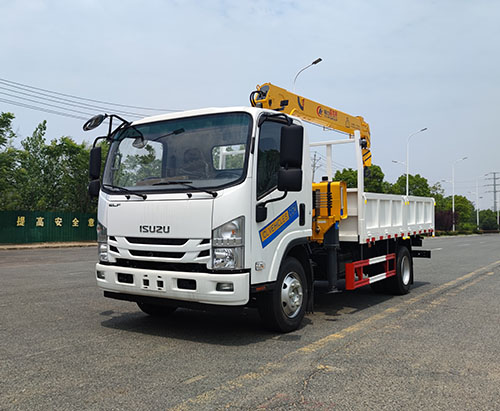 One Unit of ISUZU ELF Cargo Truck Mounted Crane Ship to Ethiopia