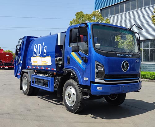 One Unit of SHACMAN X9 7CBM Compressed Garbage Truck Ship to Greneda