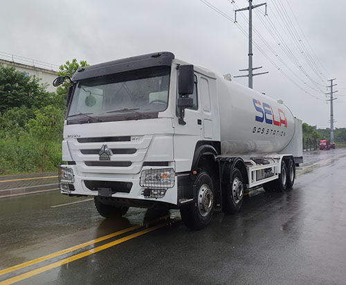 One Unit Of HOWO 35CBM LPG Filling Tanker Truck Ship To Nigeria