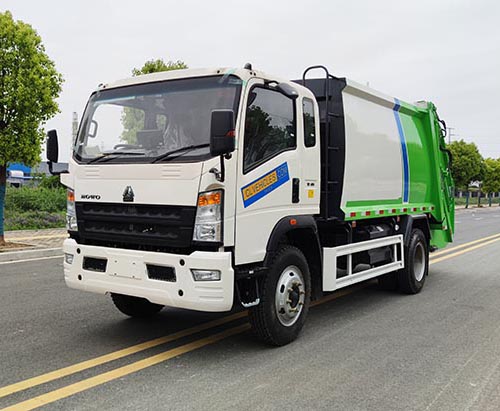 One Unit of HOWO RHD 5CBM Compressed Garbage Truck Ship to Greneda