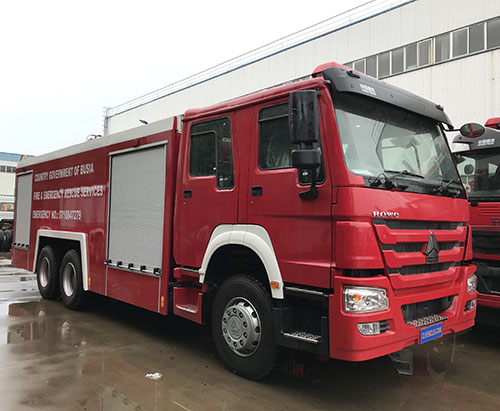 One unit of HOWO 16000L Fire Truck Ship to Nigeria