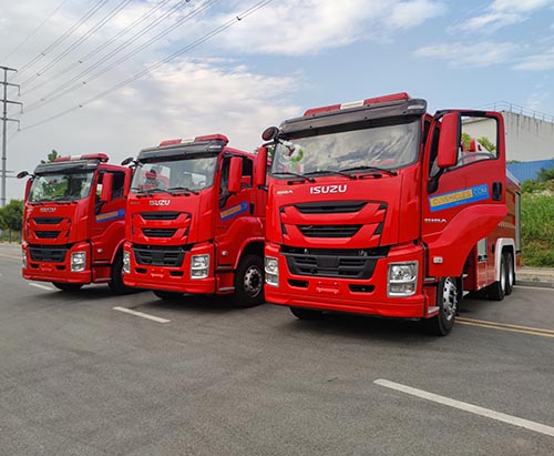 Three Units of ISUZU GIGA 15ton Foam Fire Fighting Tuck Ship to Venezuela