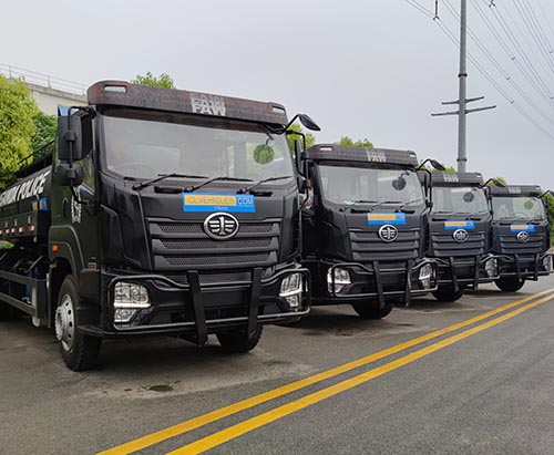 Four Units of FAW 12CBM Sewage Suction Truck Ship to Uganda