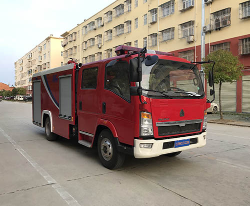One unit of HOWO 3000L Fire Truck Ship to Nigeria