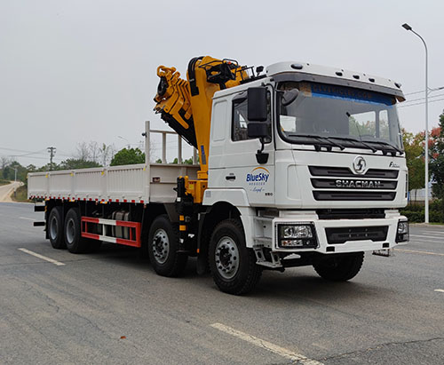 One Unit of SHACMAN Truck With Crane Ship to Senegal