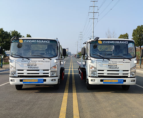 Two Units of ISUZU ELF Flatbed Wrecker Tow Truck Ship to Philippines