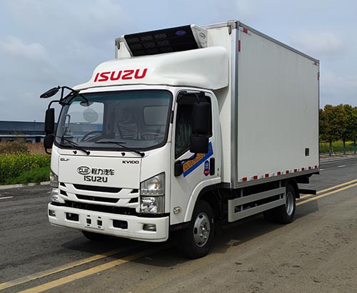 One Unit of ISUZU ELF 4ton Refrigerated Truck Ship To Ghana