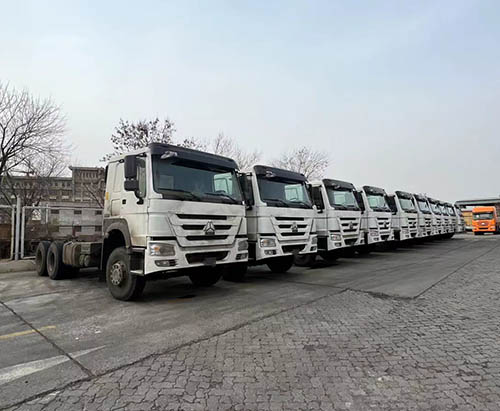 10 Units Of HOWO 6x4 371hp Cargo Truck Chassises Ship To Djibouti