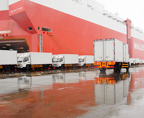 80 units van type truck ship to Algeria